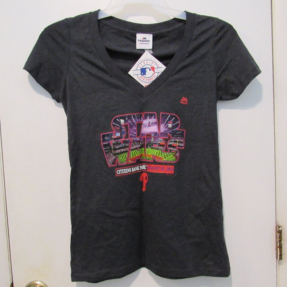 Majestic Phillies x Star Wars 2015, Rare Tshirt